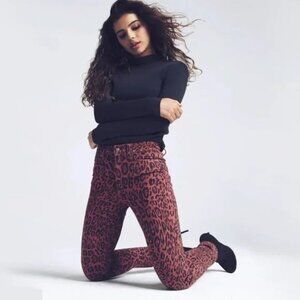 NWT Joe's Jeans leopard high rise ankle cut jeans